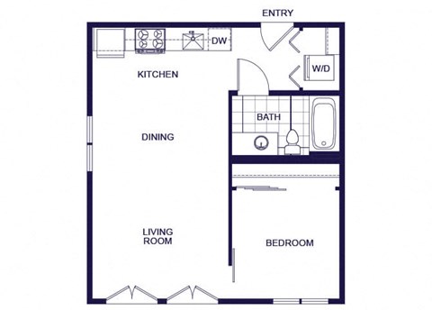 A06 Floorplan Image at Q21 Apartments in Portland OR